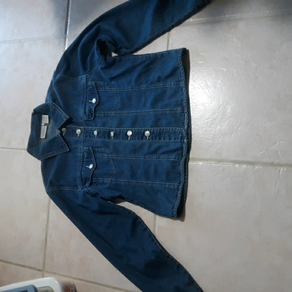 Will Smith Collection Jean Jacket Womens Sz L #185 - Picture 3 of 4